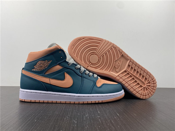 Jordan1 Mid Dark Teal Green BQ6472-308