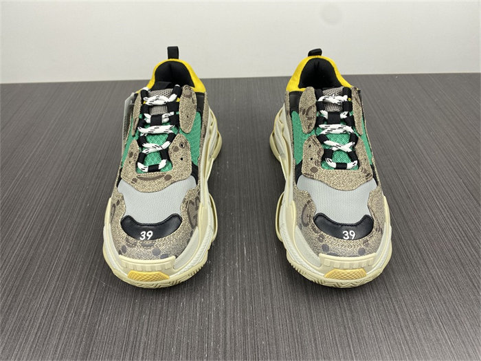 Gocci x BLCG The Hacker Project Triple S Beige Green Yellow 681067 UMO20 9766