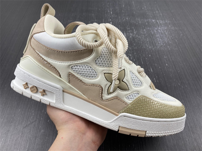 Luis Vitton LV Skate Sneaker Beige White 1AARQH