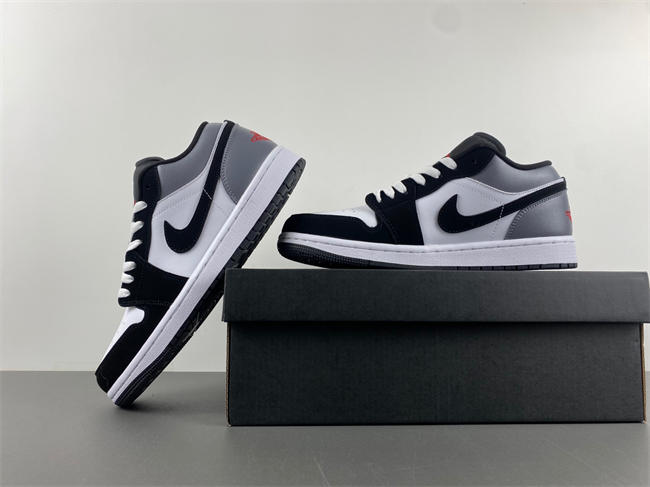 Air Jordan 1 Low SE White Fire Red Black Matte Silver HF3148-106